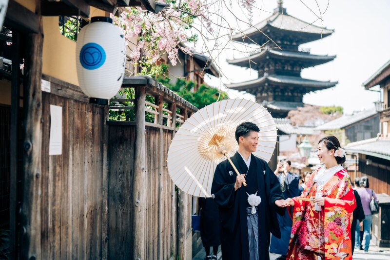 【アルバム付】東山八坂撮影プラン+スタジオ撮影特典《魔法の美肌・細見えレタッチ付》200枚