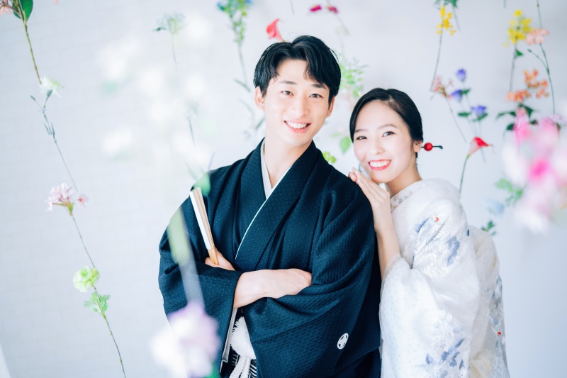 【お気軽撮影】和装スタジオ撮影プラン《魔法の美肌・細見えレタッチ付》40枚