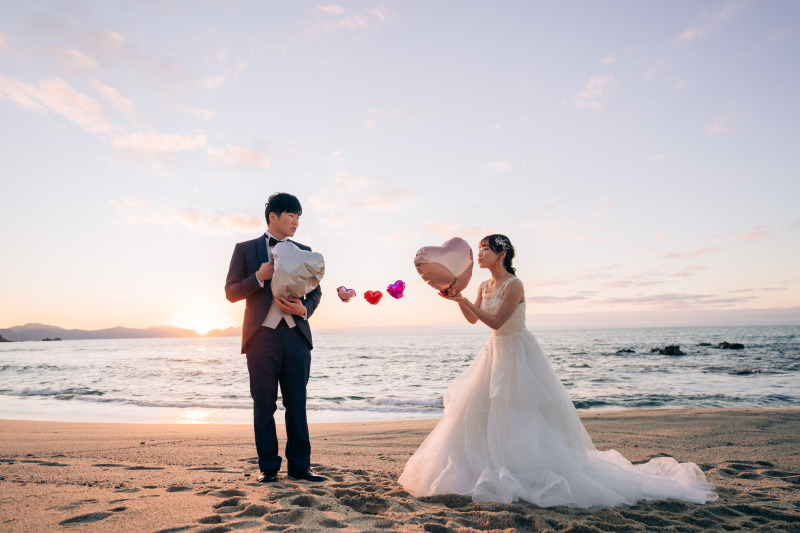 【アルバム付】海ロケ水晶浜撮影プラン+スタジオ撮影特典《魔法の美肌・細見えレタッチ付》200枚