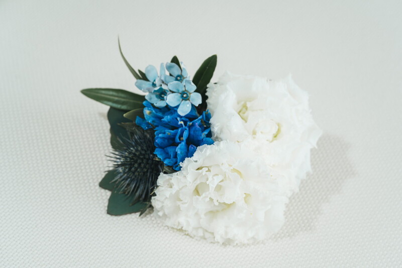 生花ヘッドピース【ブルー系】※事前申込商品※