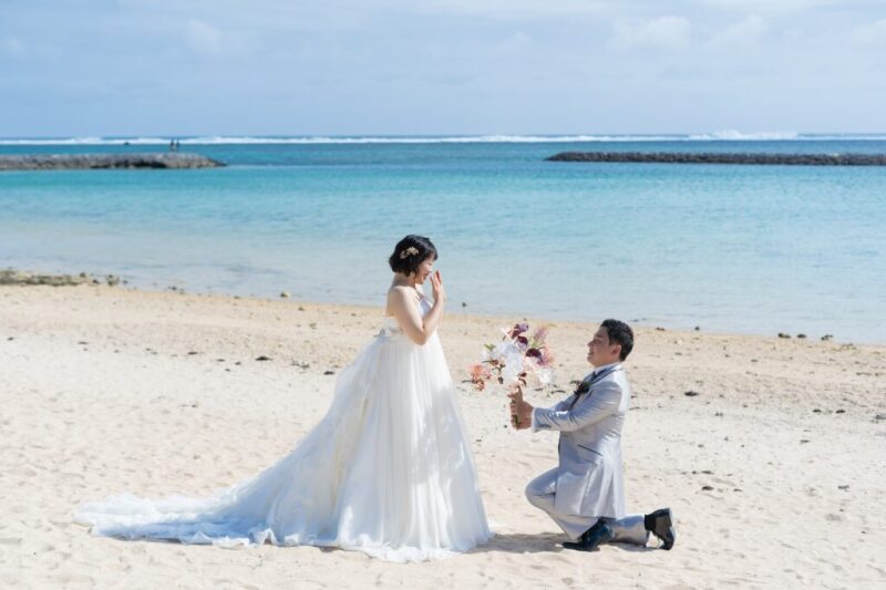 海でプロポーズショット❀❀❀