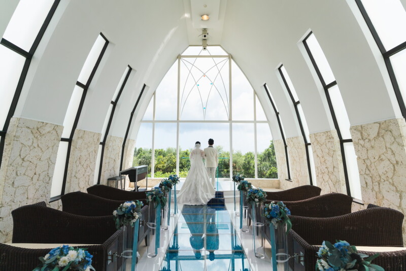 琉球グラスのバージンロード