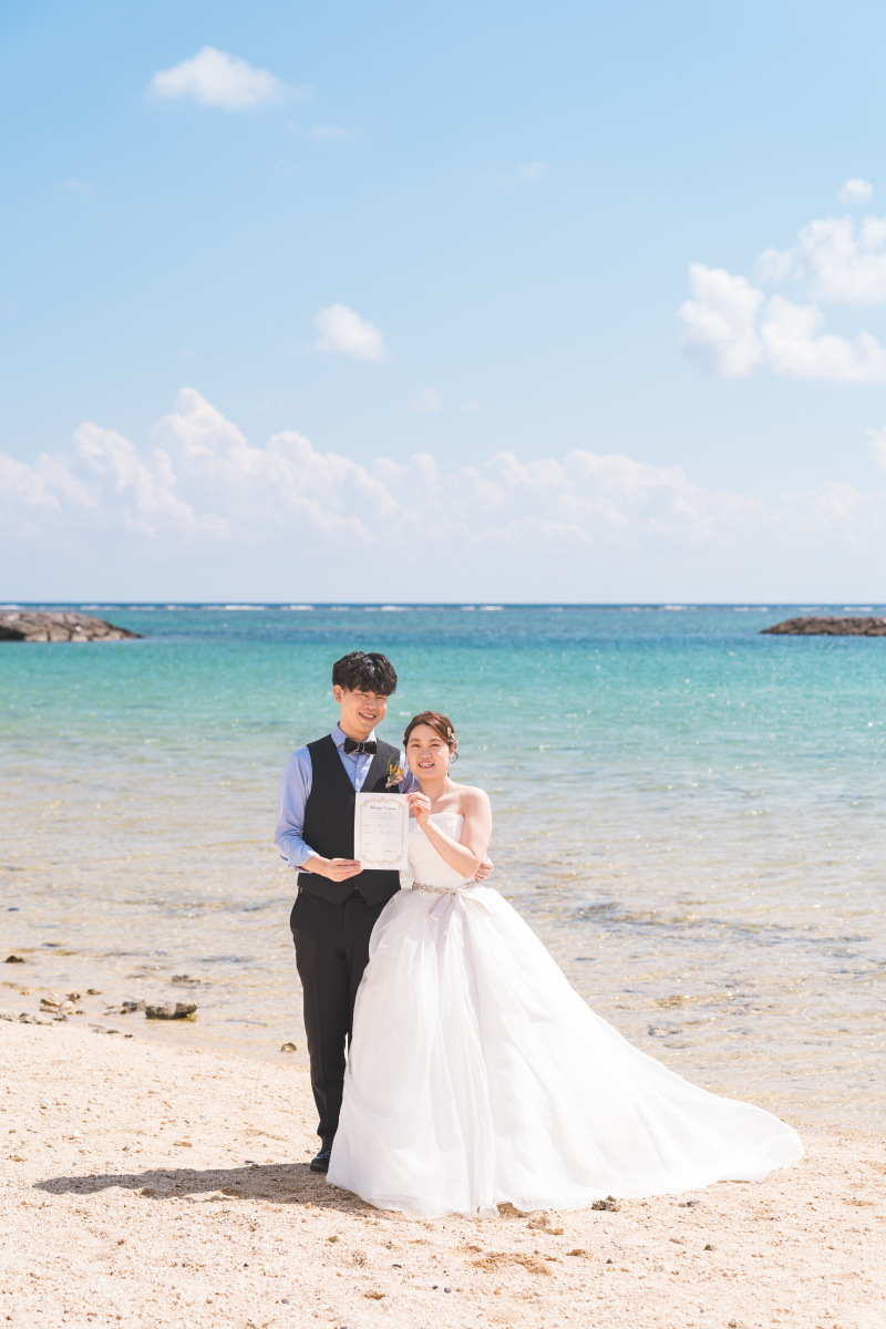 石垣のビーチで誓い合ったよ♡♡♡