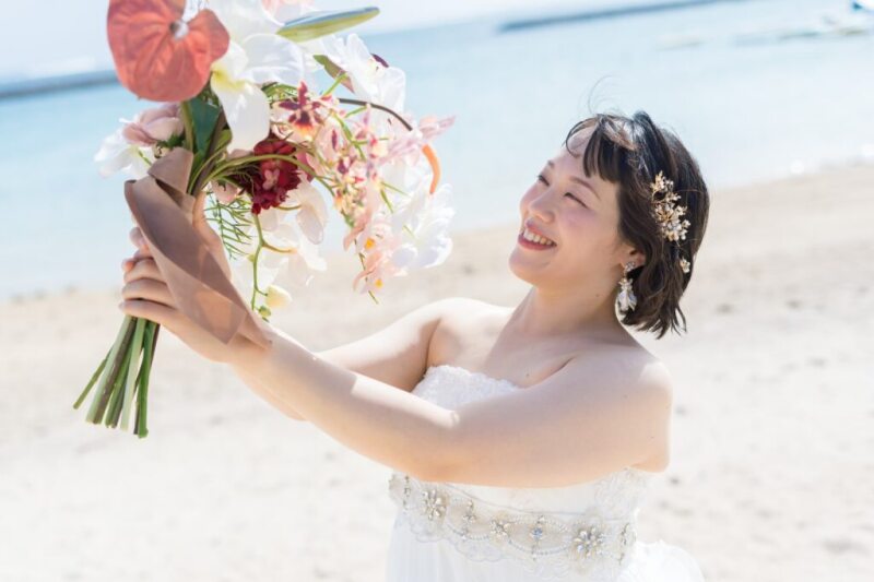 太陽光と共に見上げるブーケ❀❀