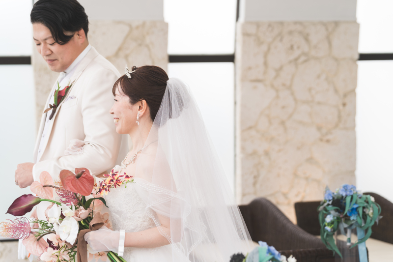 優しいエスコートでバージンロード♡♡♡