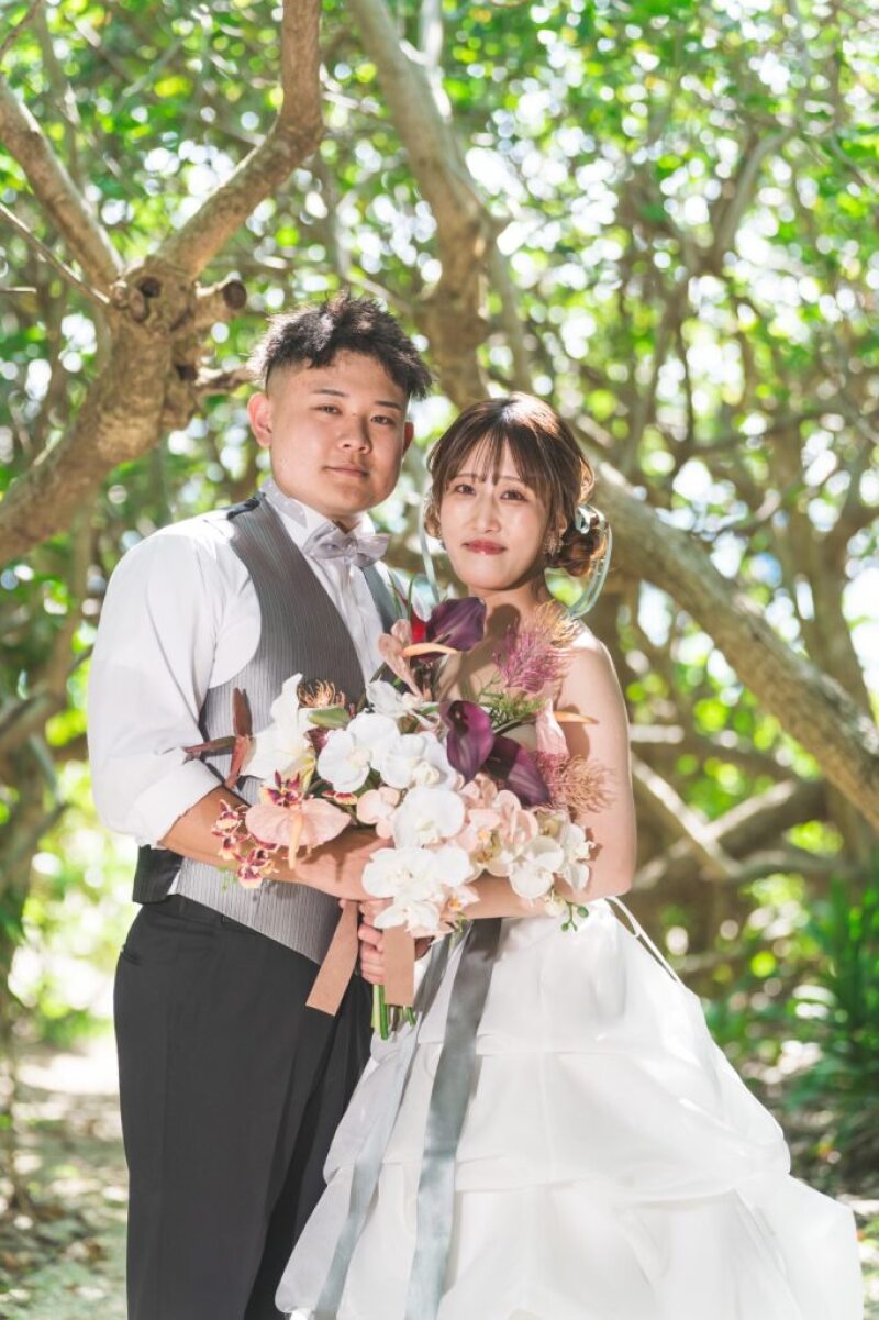 海だけじゃない濃いグリーンも沖縄らしさが出ます♪