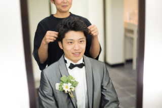 新郎様ヘアセット&メイク