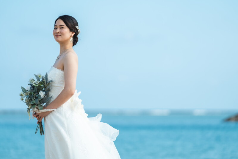 石垣島 by ワタベウェディング_海で撮影できる