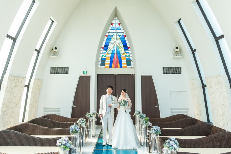 石垣島 by ワタベウェディング_結婚式場で撮影できる