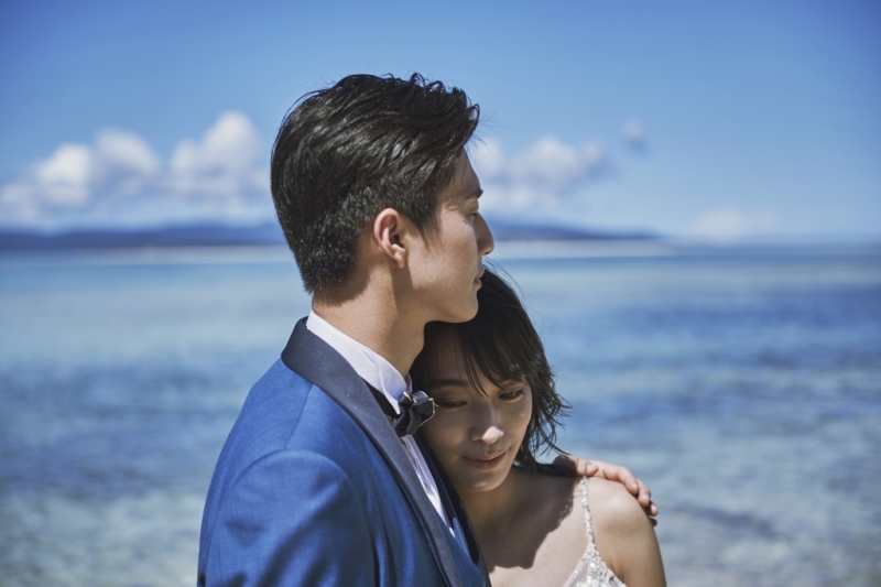 結婚式無も◎写真で家族と喜びを分かちあう★チャペル&ビーチ100カット+プレゼント用アルバム2冊|特別な日をアルバムに