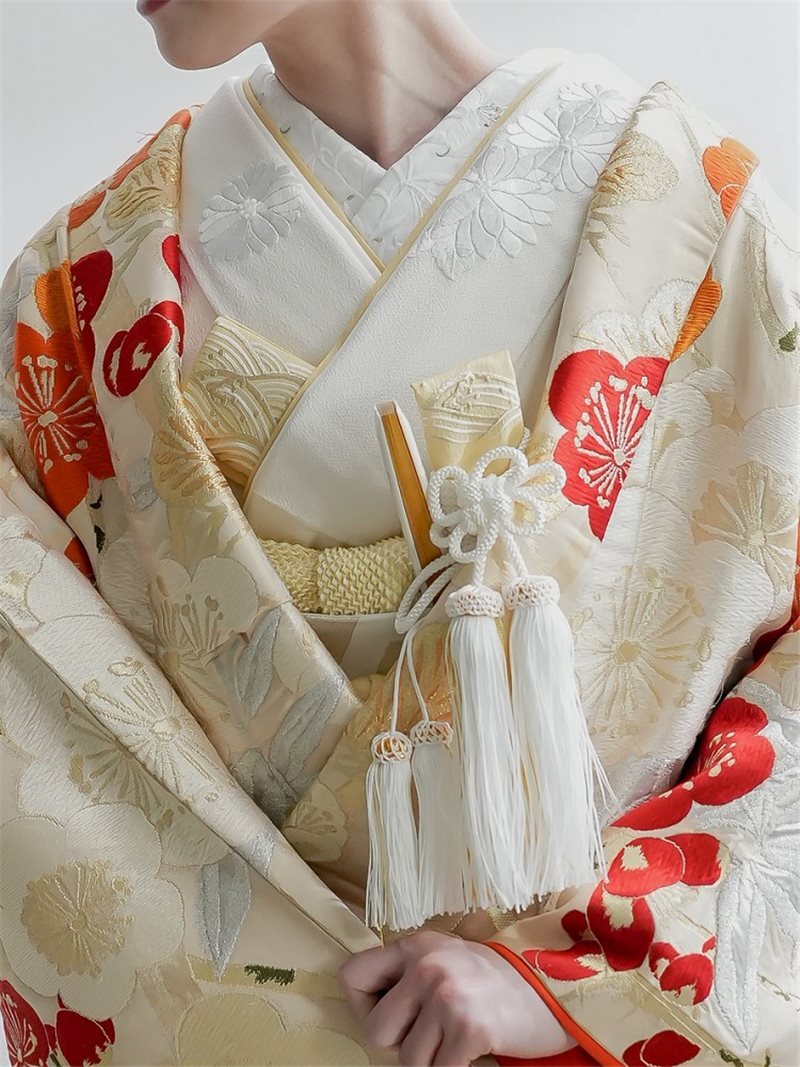 重ね衿　梔子（くちなし）