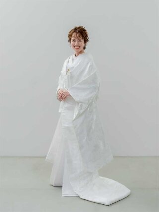 UD-白 枝垂れ桜に鶴 