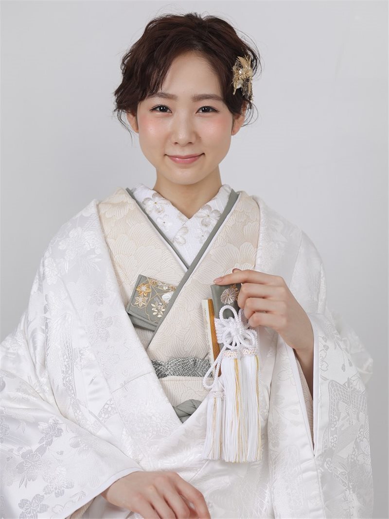 和装小物五点セット　鶯（うぐいす）