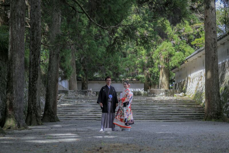 石畳にて【飫肥城】