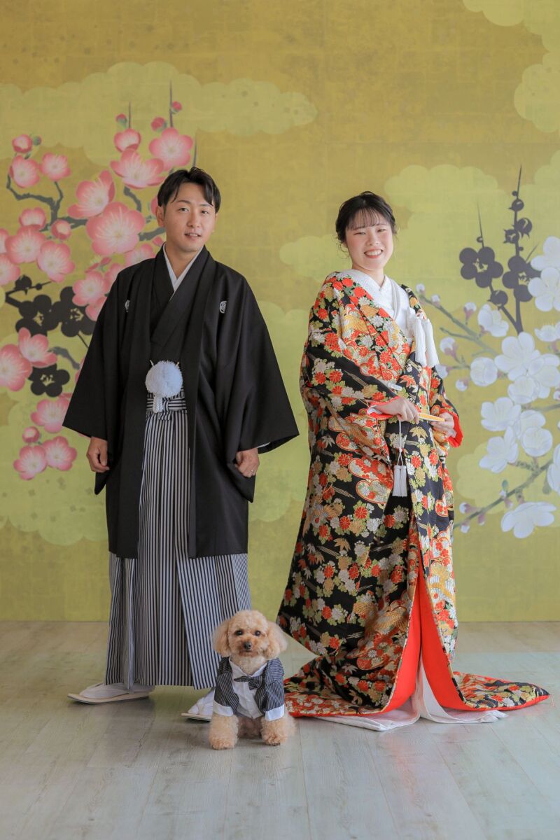 和装はスタジオで