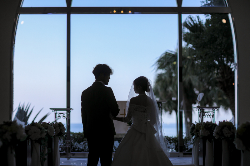 2人のシルエット