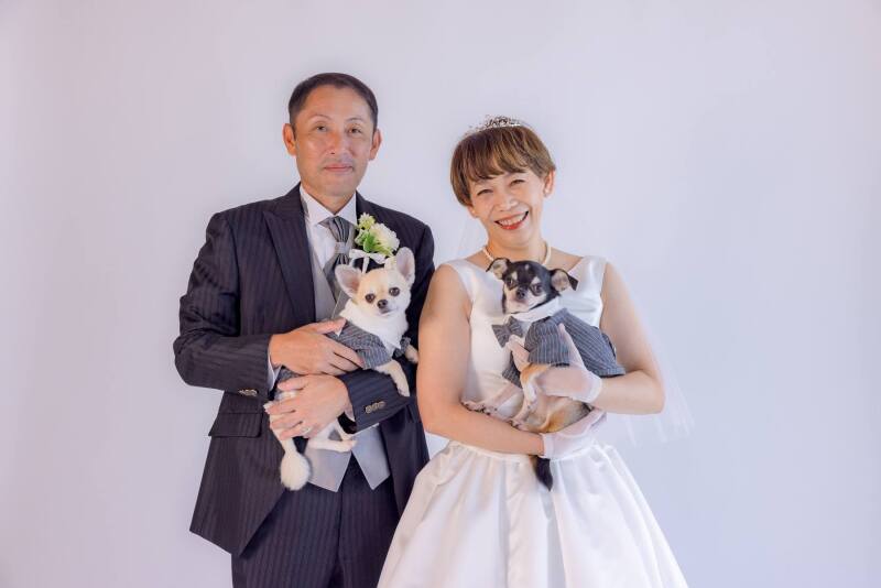 みんなでお色直し