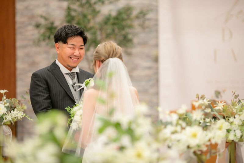 新郎のステキな笑顔