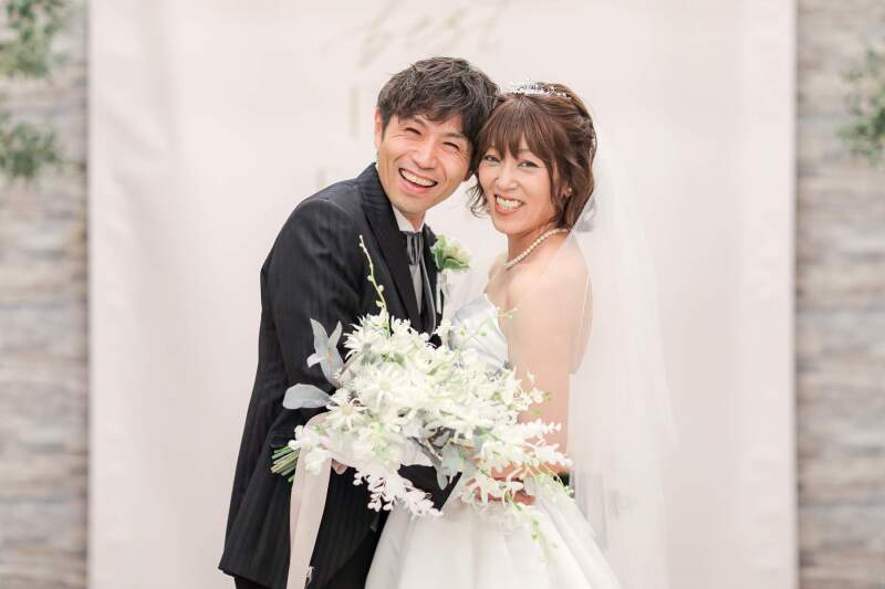 おふたりの寄り添いショット