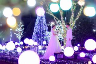 イルミネーション撮影で幻想的に