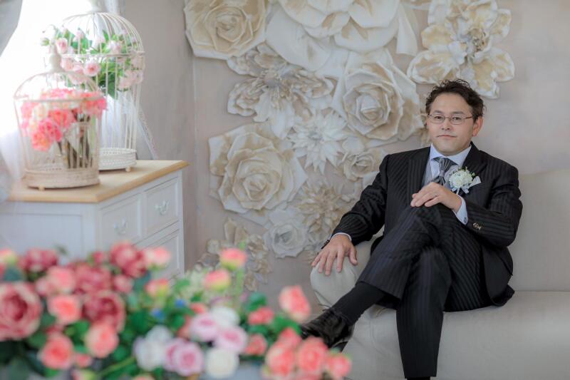 新郎のソロショット