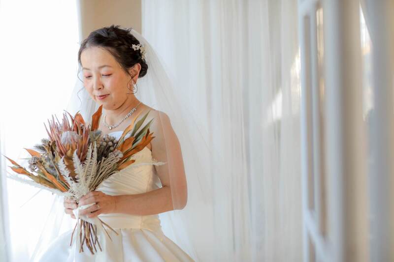 家族からのサプライズ洋装フォトウェディング