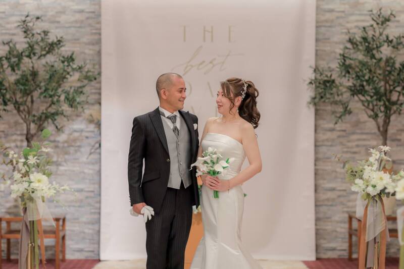 お色直しをして