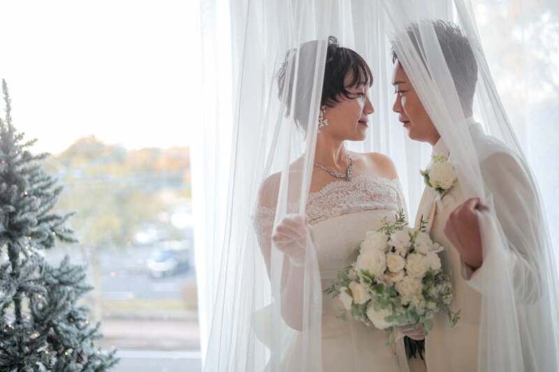 チュールに包まれて