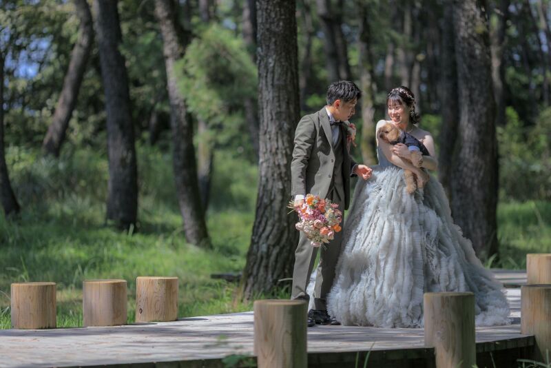 英国式庭園にて