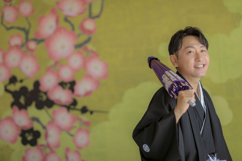 新郎のソロショット