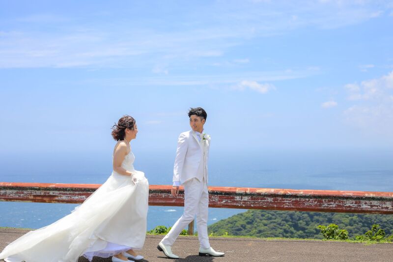 海と空に包まれて