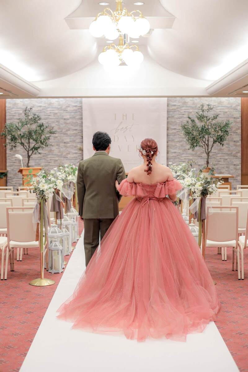 お色直しをして