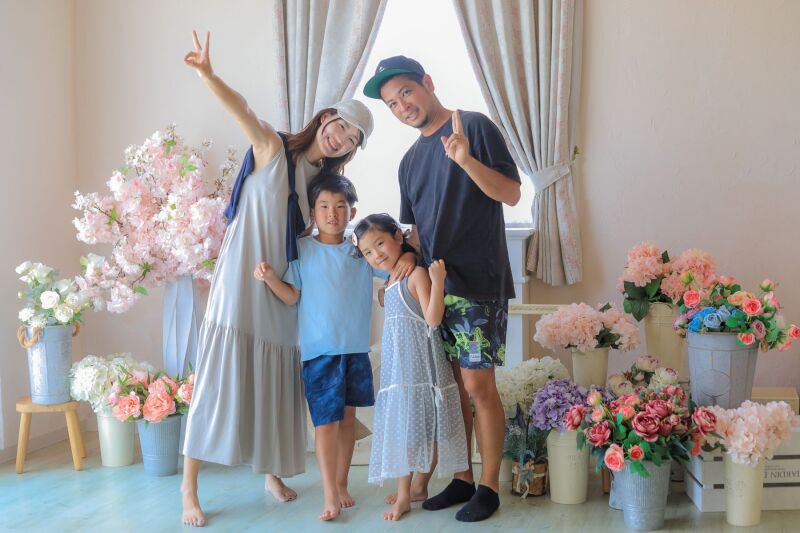 家族旅行の記念として