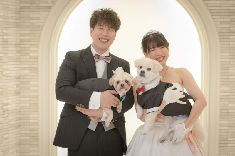 ペットも一緒におめかしをして♪