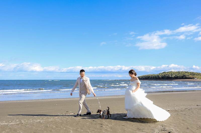 小さな結婚式 宮崎店_海で撮影できる