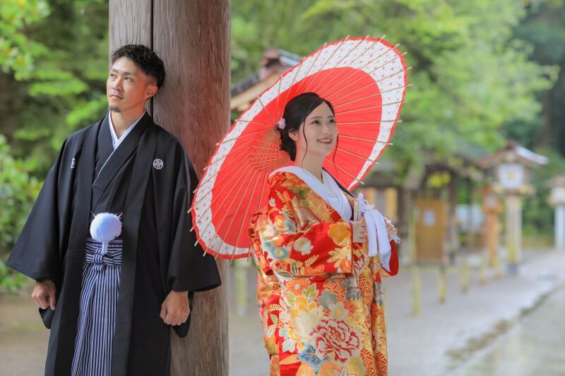 和装ロケーション撮影 -宮崎神宮にて-
