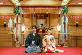 【神殿式挙式＋６名様会食プラン】～和装での神前挙式とホテル内会場での会食～（和装1着）