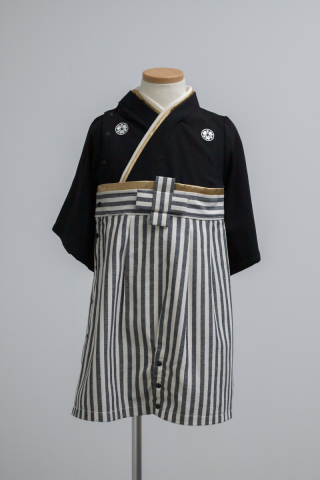 お子様用ロンパース(ブラック&ホワイト)