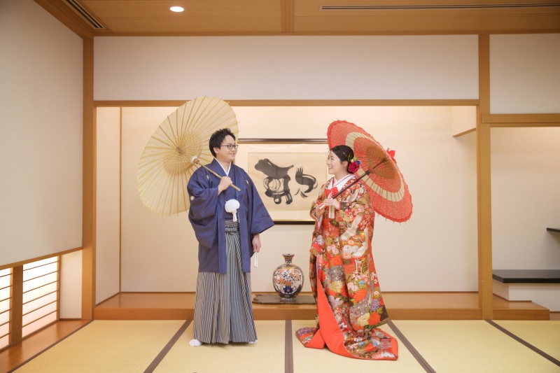 番傘を使用して＊