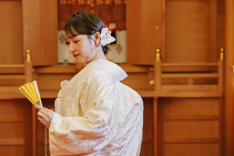 白無垢姿のソロショットもぜひ残しましょう！