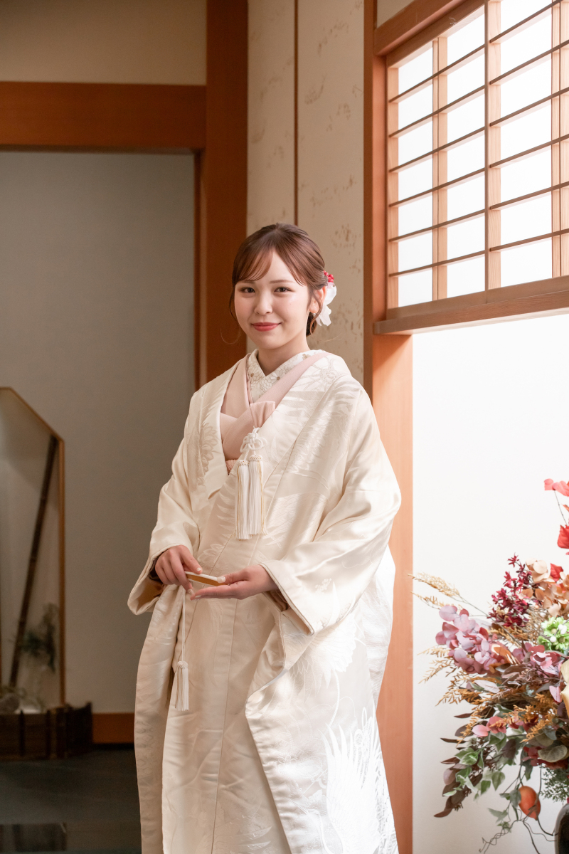 和装の似合う素敵なご新婦様 ソロショット
