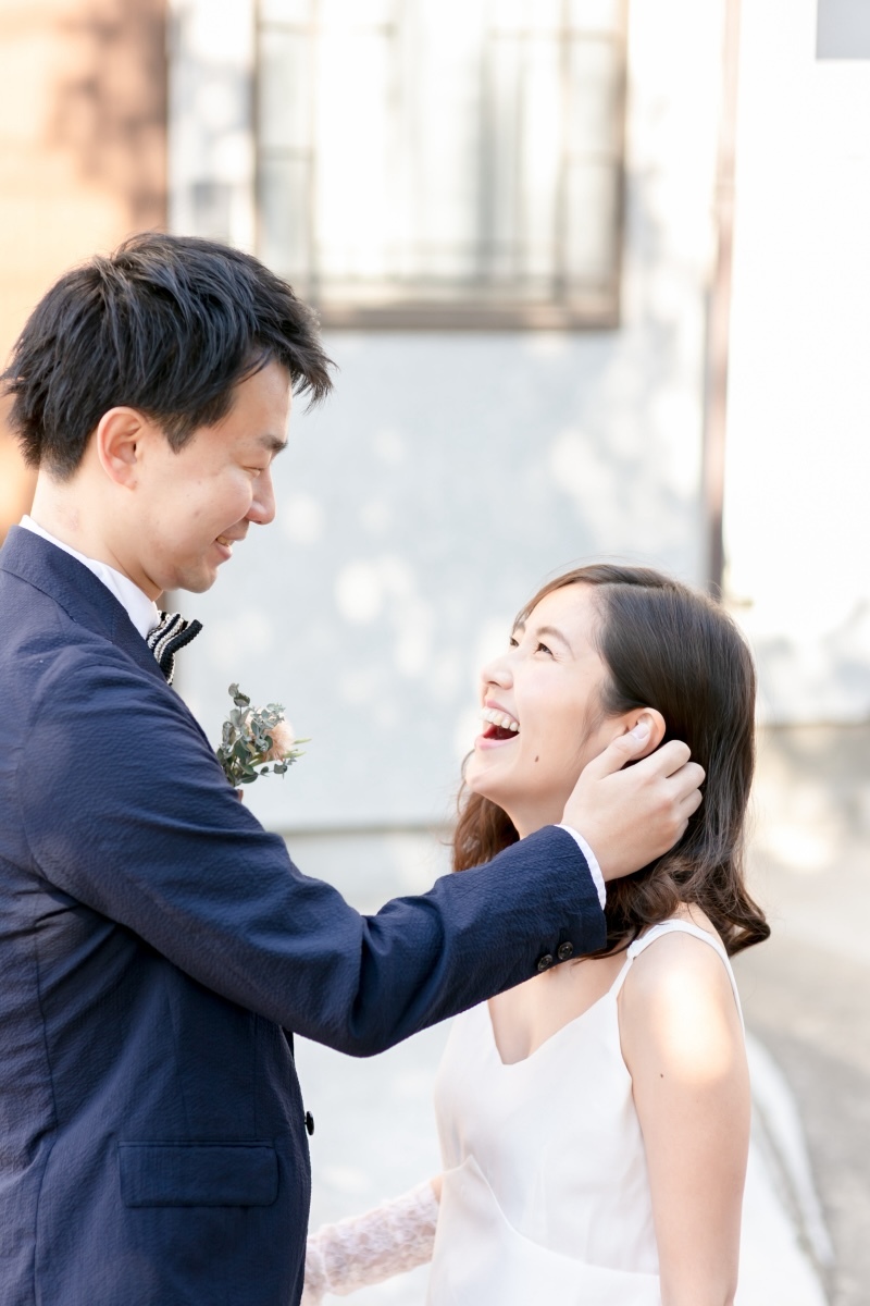 よりお二人らしい自然な表情が出るような会話と雰囲気作りを心がけています＊