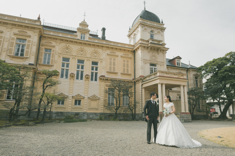 【洋館・邸宅プラン】旧岩崎邸庭園　館内＋お庭撮影プラン◆ご新婦様ヘアメイク・移動費・申請費・補正済み全データ付