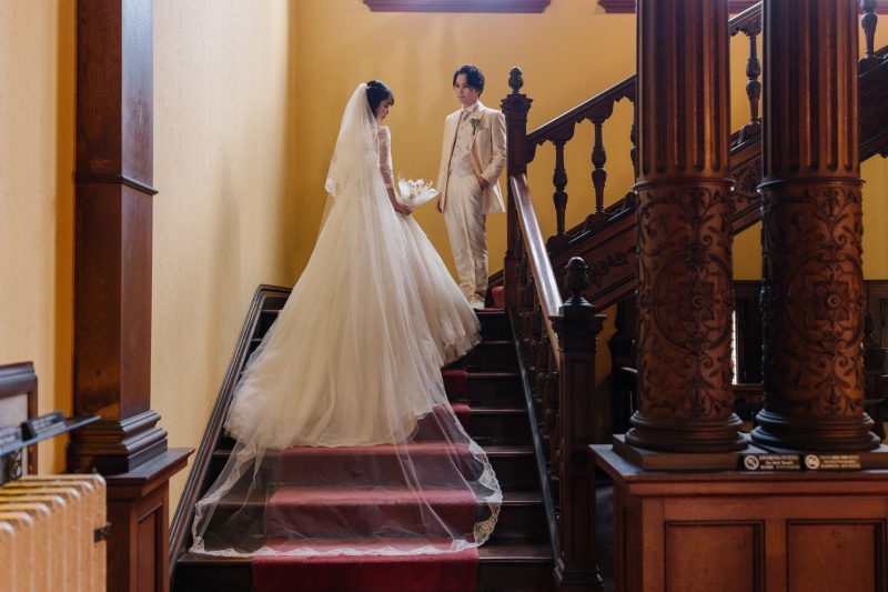 【洋館・邸宅プラン】旧岩崎邸庭園　館内＋お庭撮影プラン◆ご新婦様ヘアメイク・移動費・申請費・補正済み全データ付