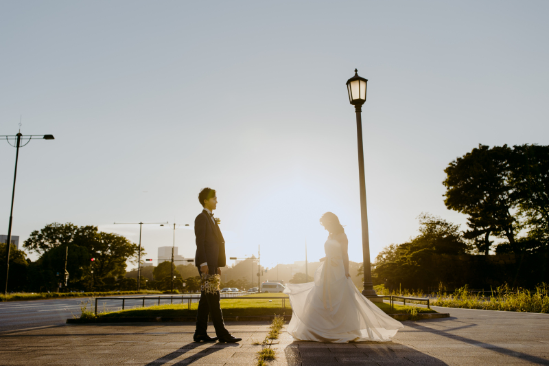 【東京駅・丸の内】明るい時間〜ナイトフォトまで2時間半撮り尽くし！東京駅夕景夜景撮影プラン◆ご新婦ヘアメイク・全データ・移動費込