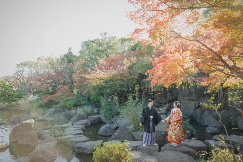 【和装ロケ】早くもご予約開始！紅葉おまかせロケーションプラン◆ご新婦様ヘアセット&メイク・着付け・移動費・全データ込み