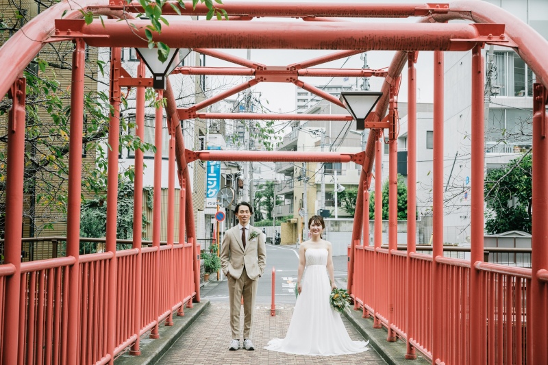 【洋装ロケ】おふたりの好きな街へ♡街中ロケプラン◆ご新婦ヘアメイク・ヘアメイクアテンド・全データ・申請費・移動費込