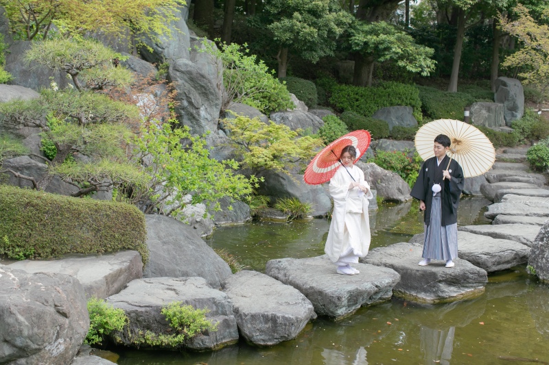 【和装ロケ】"花畑記念庭園"撮影プラン◆和の空間を楽しみながらゆったり1時間撮影・ご新婦様ヘアメイク・着付け・移動費・全データ込