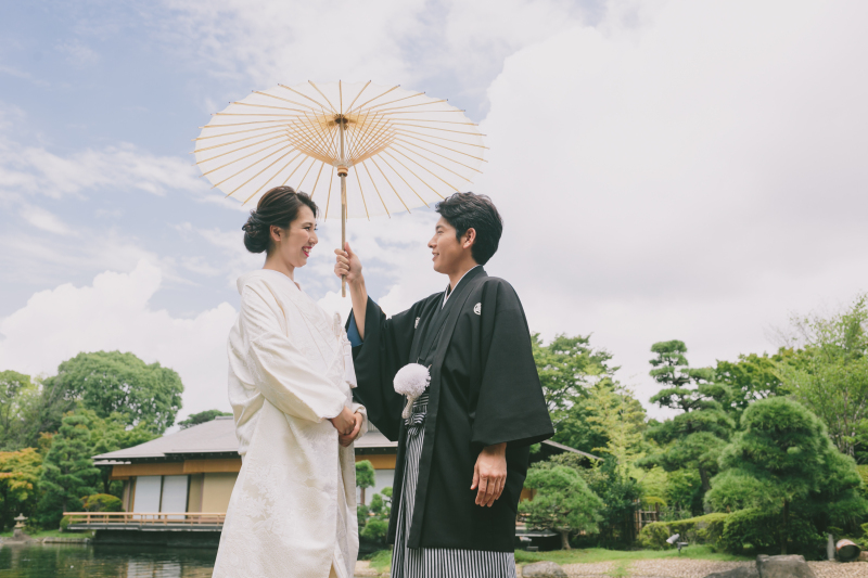 【和装ロケ】庭園おまかせプラン◆和の空間を楽しみながらゆったり1時間撮影・ご新婦様ヘア&メイク・着付け・移動費・全データ込