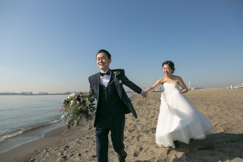 【海プラン】広々した海と豊かな自然”稲毛海浜公園"◆ご新婦様ヘアメイク・申請料金・移動費・全データ込み！